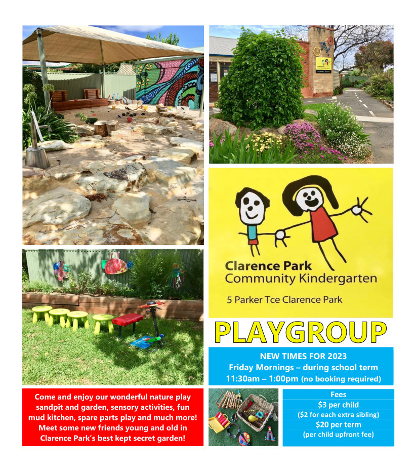 Playgroup 2023 flyer